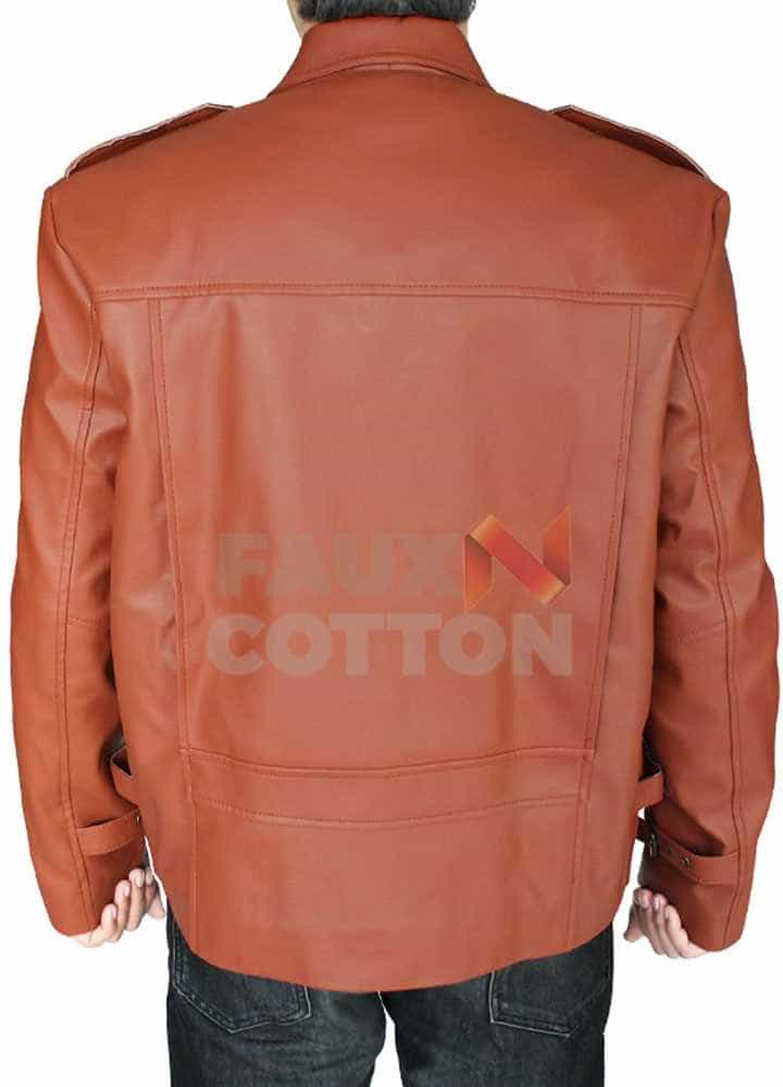 The Rocketeer Brown Motorcycle Leather Jacket