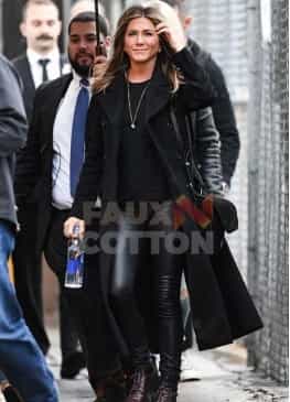 Murder Mystery Jennifer Aniston Wool Coat