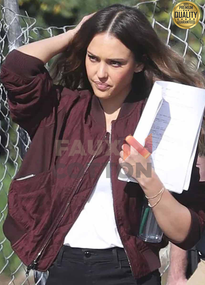 L.A.’s Finest Nancy McKenna Maroon Varsity Jacket L.A.’s Finest Nancy McKenna Maroon Varsity Jacket