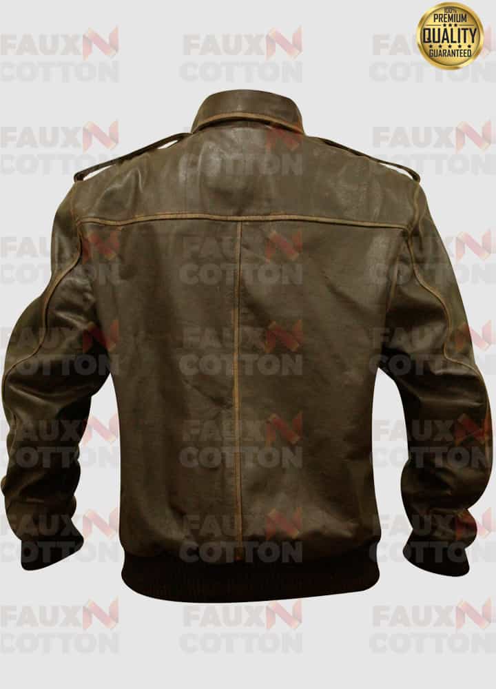 Kong Skull Island Hank Marlow Brown Leather Jacket Kong Skull Island Hank Marlow Brown Leather Jacket