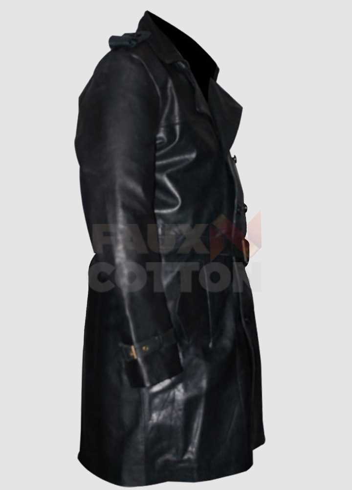 Johnny Depp Sweeney Todd Leather Trench Coat Johnny Depp Sweeney Todd Leather Trench Coat
