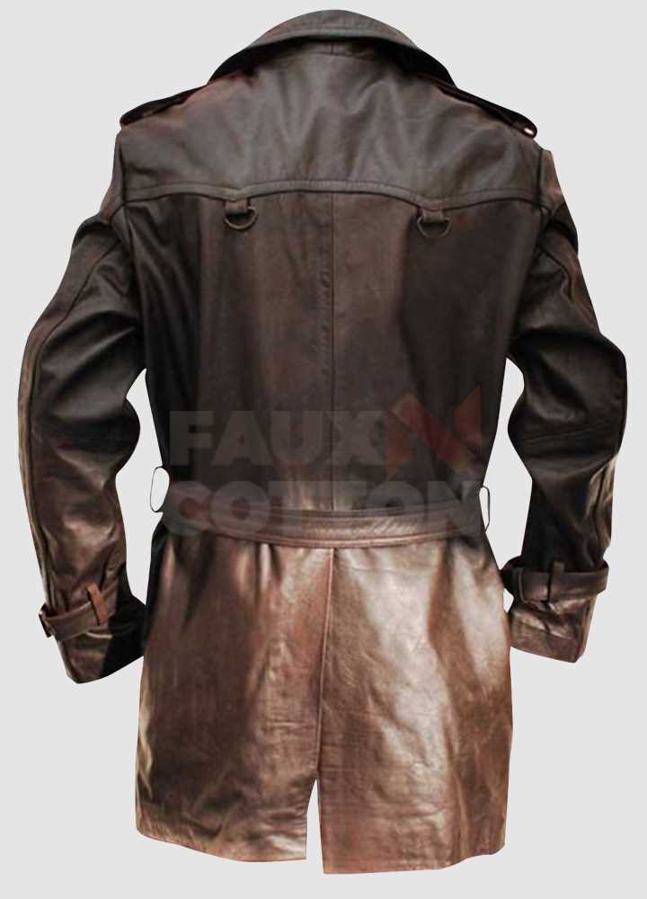 Johnny Depp Sweeney Todd Leather Trench Coat Johnny Depp Sweeney Todd Leather Trench Coat