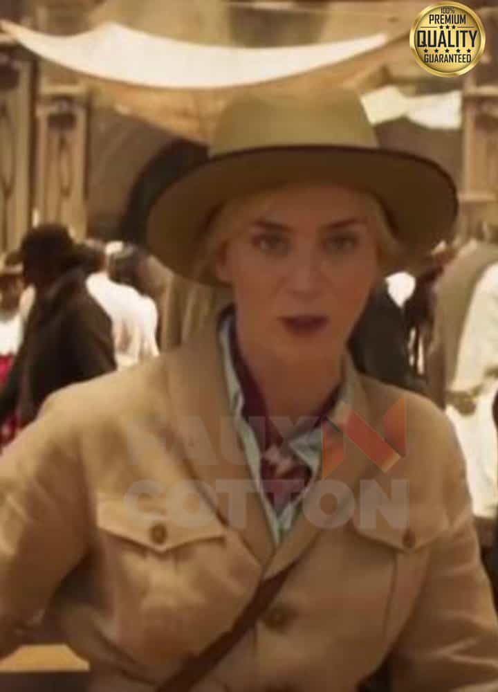 Jungle Cruise Emily Blunt ( Lily Houghton ) Safari Jacket Jungle Cruise Emily Blunt ( Lily Houghton ) Safari Jacket