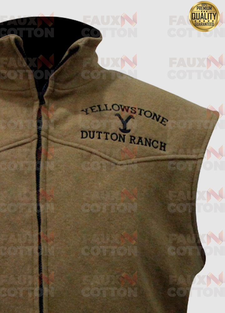 Kevin Costner Yellowstone John Dutton Brown Vest Kevin Costner Yellowstone John Dutton Brown Vest