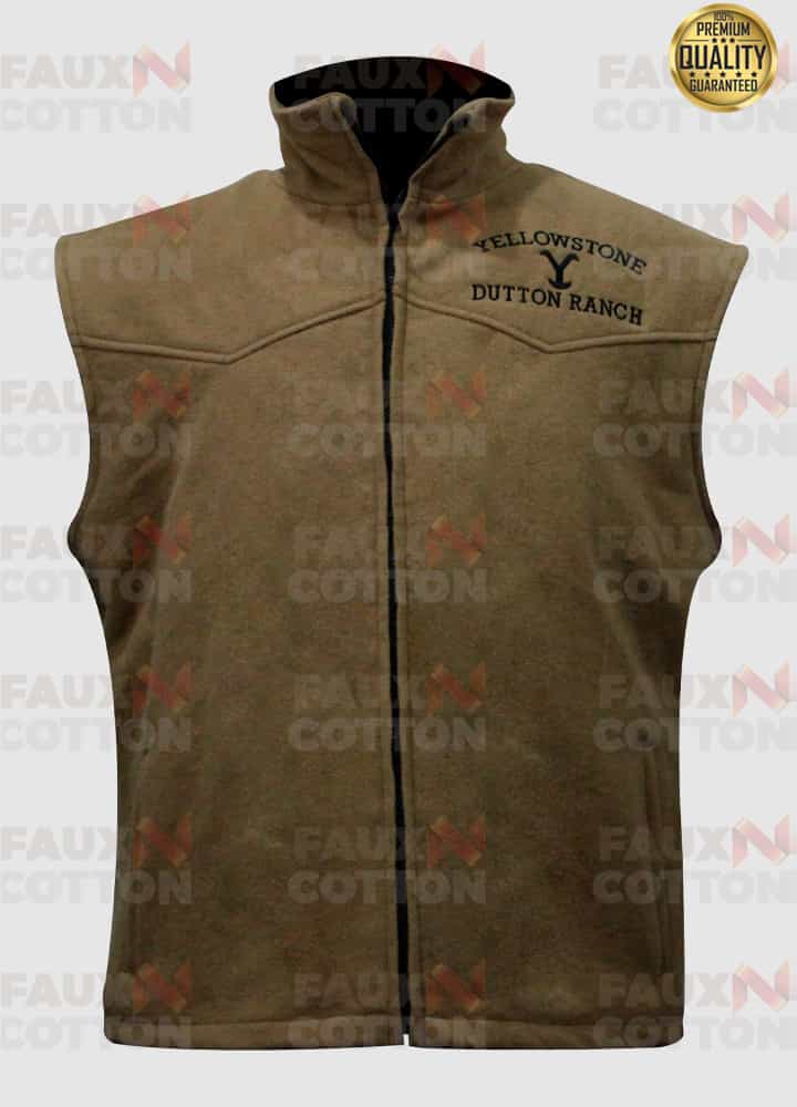 Kevin Costner Yellowstone John Dutton Brown Vest