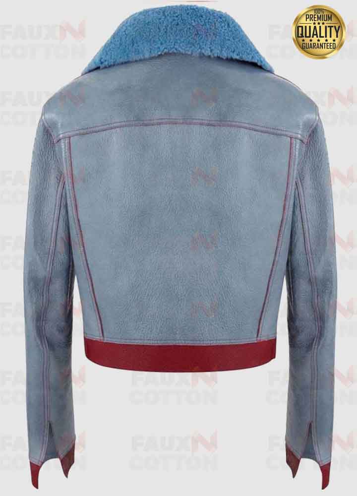 Love Life Sara Yang ( Zoë Chao ) Blue Leather Jacket