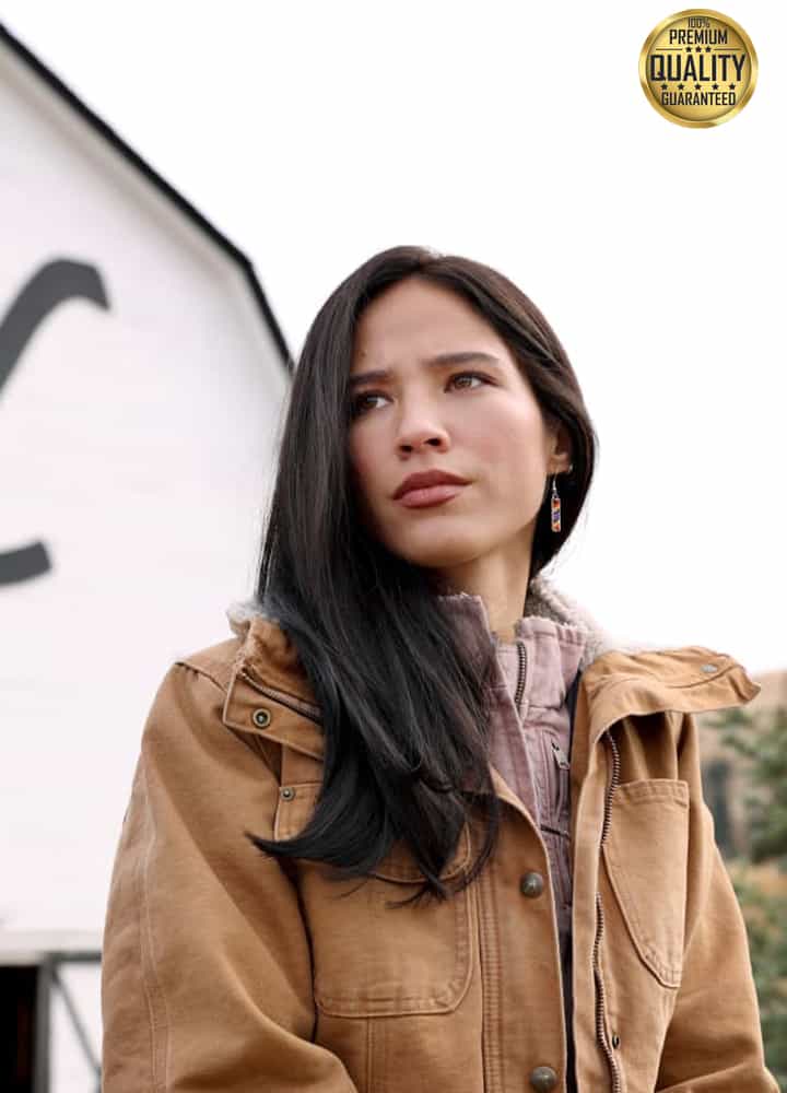 Yellowstone Kelsey Asbille ( Monica Dutton ) Brown Jacket