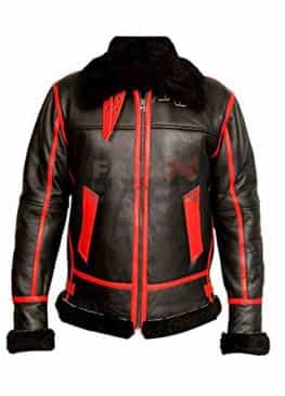 B3 Pilot WW2 Black Leather Jacket For Men's