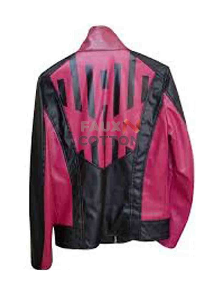 Kamen Rider Black And Hot Pink Decade Leather Jacket For Men's Kamen Rider Black And Hot Pink Decade Leather Jacket For Men's