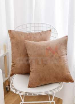 Snake Skin Brown Pillow Covers 18x18 Inch