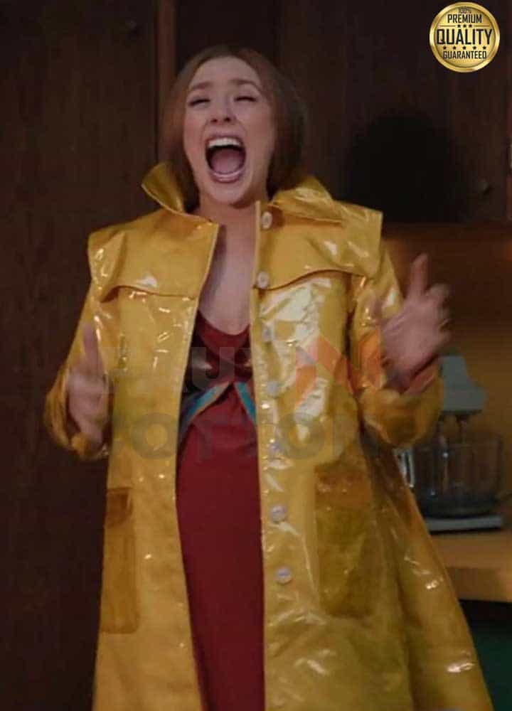 WandaVision Wanda Maximoff ( Elizabeth Olsen) Yellow Coat