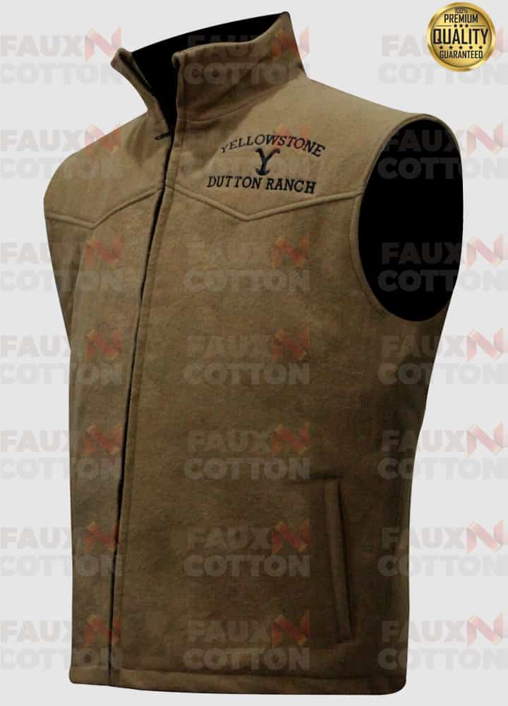 Kevin Costner Yellowstone John Dutton Brown Vest Kevin Costner Yellowstone John Dutton Brown Vest