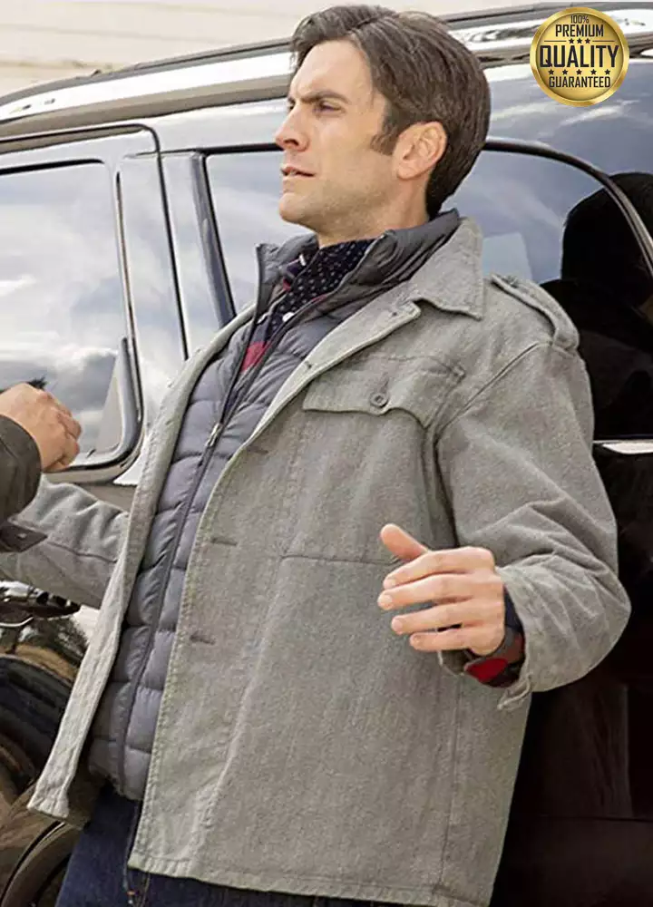 Yellowstone Wes Bentley ( Jamie Dutton ) Grey Cotton Jacket